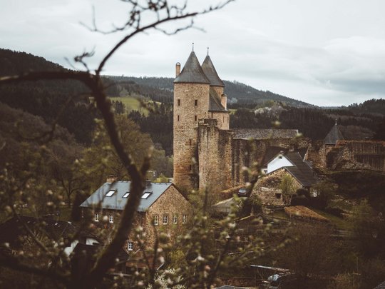 Sights around our wellness hotel Historischer Burgturm inmitten der Natur im Bayerischen Wald – sehenswertes Ausflugsziel nahe dem Wellnesshotel Randsbergerhof in der Oberpfalz.